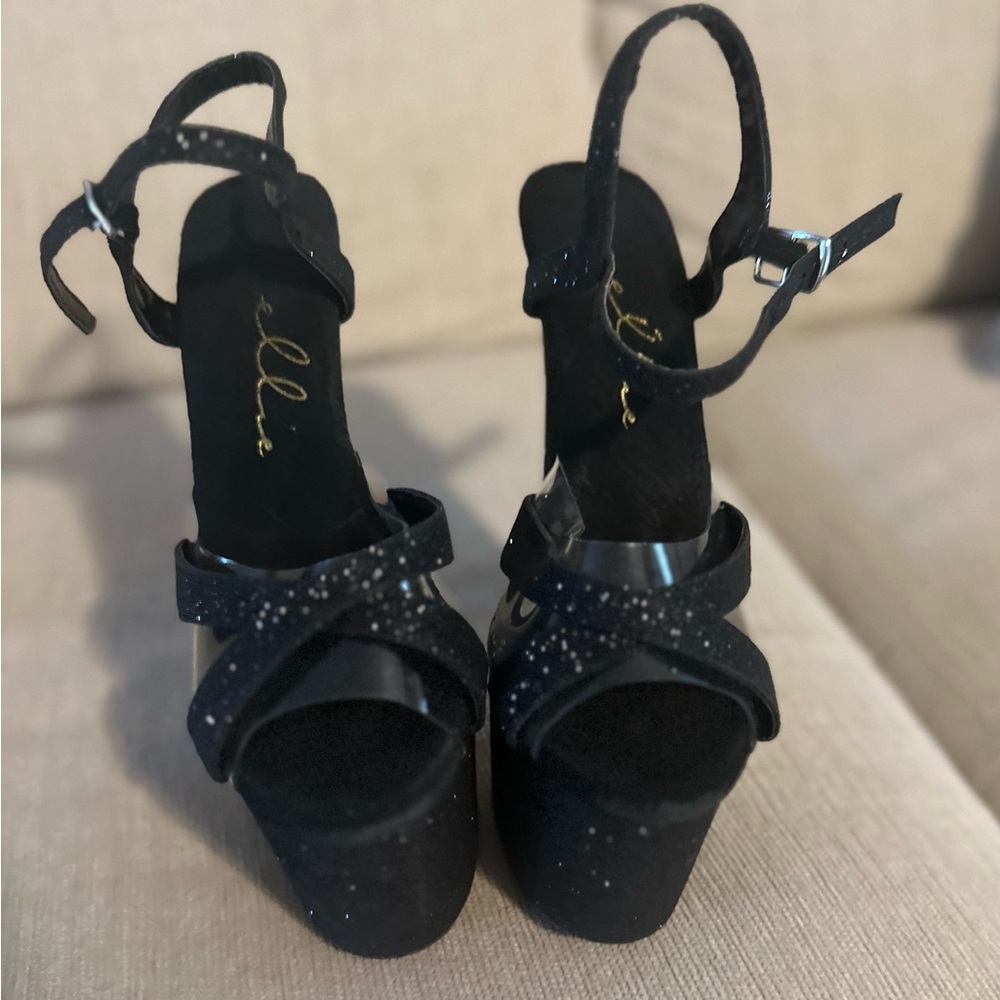 Ellie Black Glamorous Platform Shoes